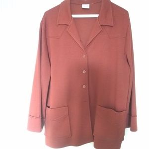 Vintage 1960/70 Women's brown/orange Blazer EXL